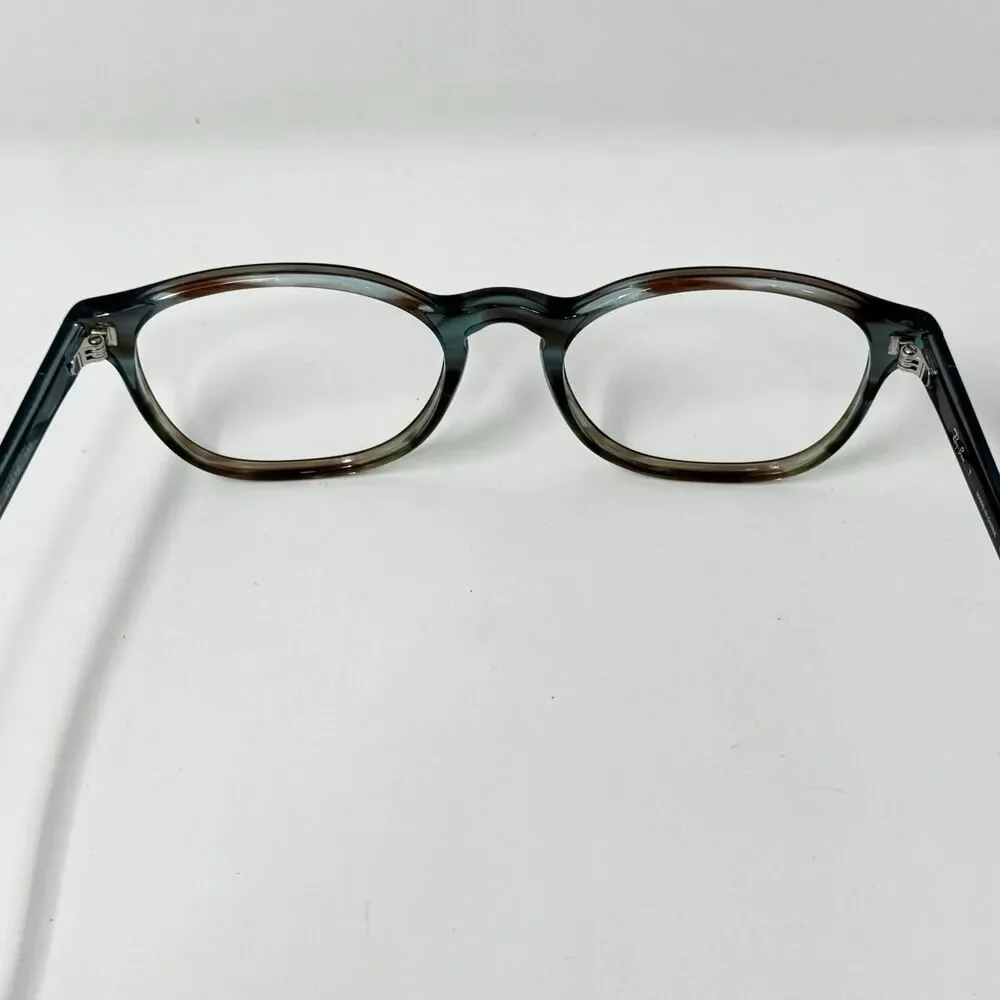 Ray-Ban RX5417 8252 Striped Blue Green Eyeglass Frames 52-19-145
